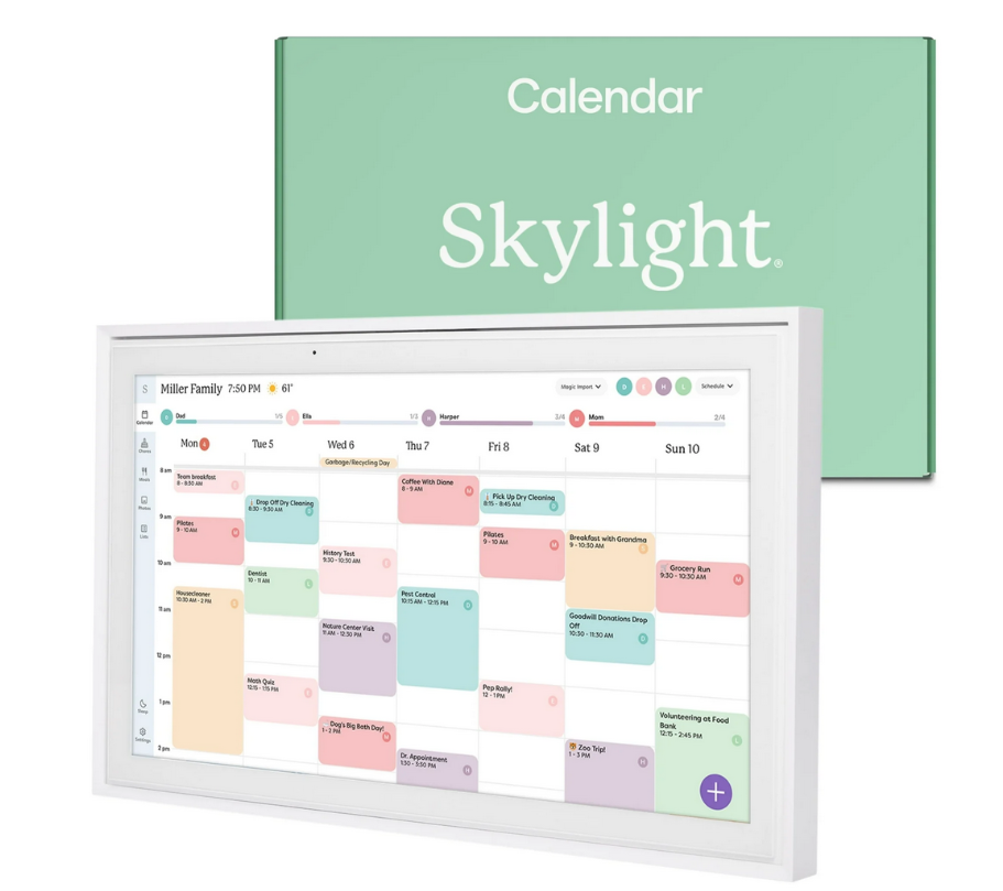 Skylight 15in All in One Family Calendar $249.99 at Walmart | Black ...