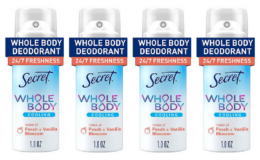 Secret Travel Size as low as $0.74 each at Walgreens! Just Use Your Phone