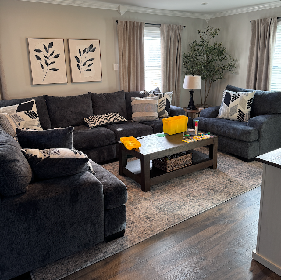 Decluttering living room after the holidays room-by-room