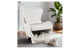 Wayfair Presidents Day Sale | 2 In 1 Pet Friendly Modern Velvet Lounge Chair $96.99 (Reg. $309.99)