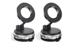 70% Off 2-Pack Vacuum Suction Magnetic Phone Holder for Car Dashboard, Windshield on Amazon | Under $3 Each