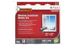 Frost King Indoor Shrink Window Kit 42 62-Inch, Clear, 9-Pack at WOOT! | $9.99 (Reg. $24.99)