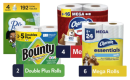 Pay $13 for $30 in Bounty, Charmin & Puffs Paper Products at Walgreens!