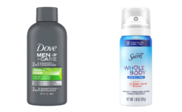Dove Men+Care & Secret travel size CHEAP or FREE at Target! Just Use Your Phone