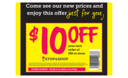 $10 off $50 Order Coupon at Stop & Shop | Check Your Account!