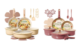 Hurry! Best Deal We Have Seen CAROTE 19Pcs Pots and Pans Set | Under $36