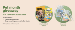 FREE Pet Month Giveaway at Target | Saturday, 5/16 12-4pm!