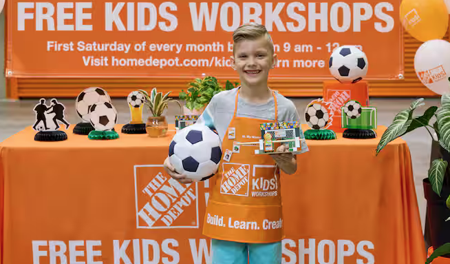 Free The Home Depot Kids Workshop: GOALIE Game on 6/6/26