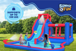 49% off 2 in 1 Outdoor Fun Inflatable Water Slide on Amazon!