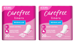 Carefree Panty Liners as low as $0.83 for 2 at CVS | No Coupons Needed!