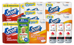 New $5/$25 Dollar General Coupon | Pay $13 for $46 in Scott Paper Products, Mr Clean & Celsius | Just Use Your Phone {06/27 ONLY}