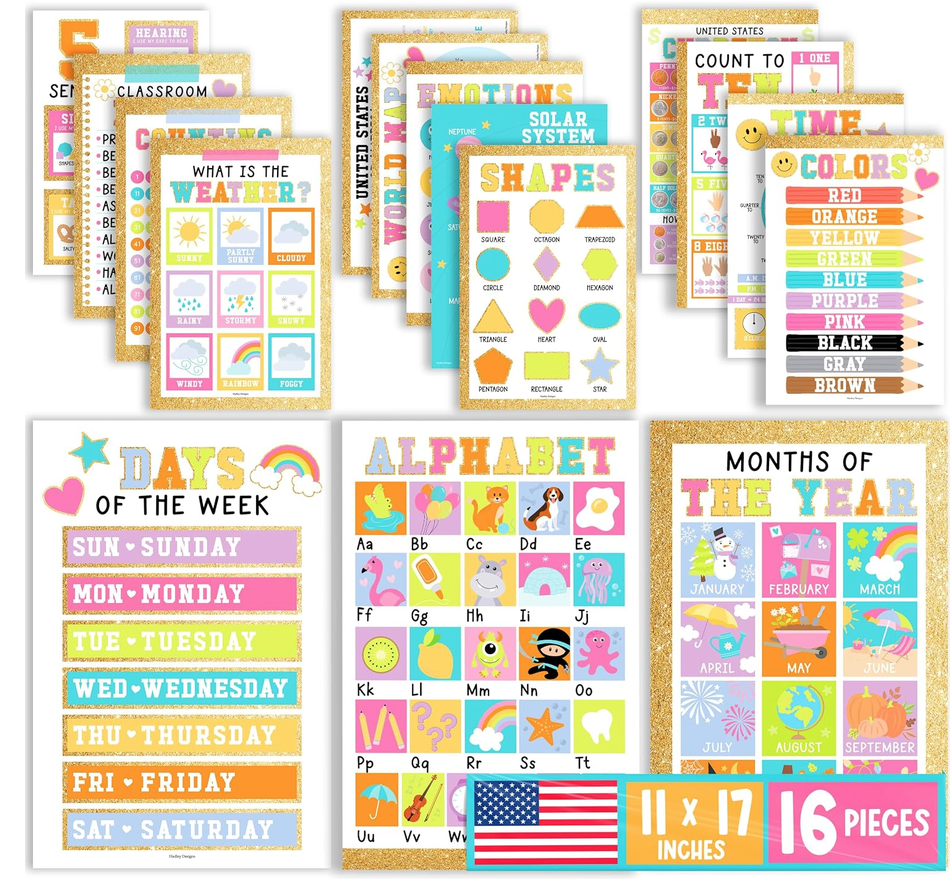 Teachers! 20% off 16 piece Educational Posters on Amazon!