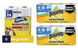Pay $10 for $25 in Bounty & Charmin Paper Products at Walgreens!