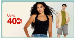 Up to 40% Off Men and Women Target Tees, Tanks, and Bottoms