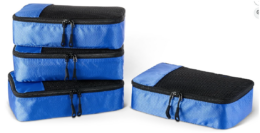 Amazon Essentials 4-Piece Space-Saving Packing Cubes Travel Accessories Set | Under $9