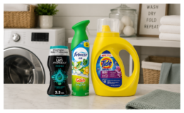 Bounce, Downy, Febreze, Gain, Mr Clean or Tide Simply just 4 for $10 at Walgreens