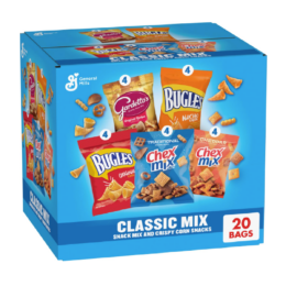 Amazon Prime Deal | 80 for Under $25 Classic Mix Snack Variety Pack, Bugles, Gardetto's, Chex Mix, 20 ct