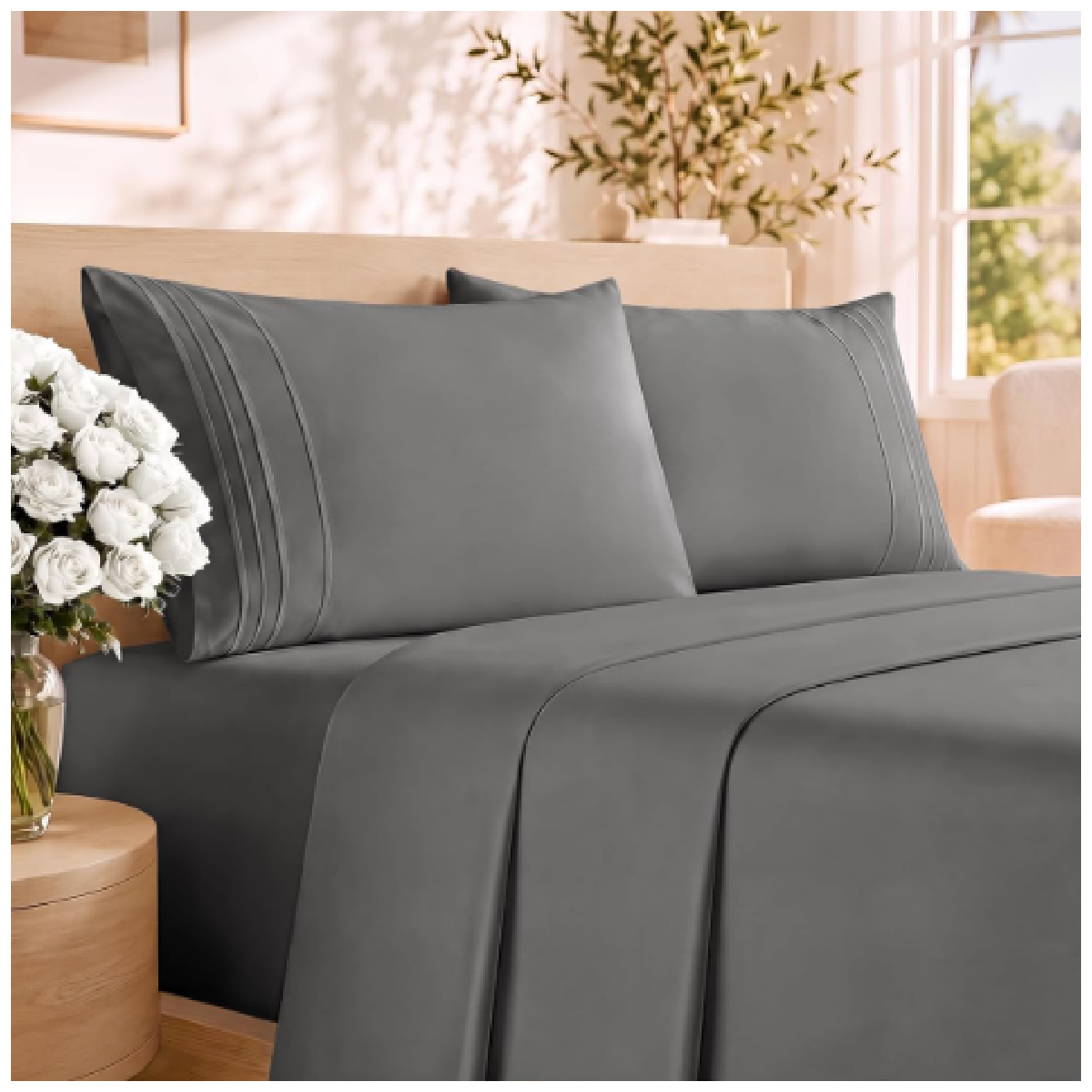 Amazon Prime Deal | 50% Off Queen Size 4 Piece Sheet Set – Breathable ...