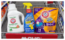Arm & Hammer or OxiClean Products just $2 each at CVS (reg. up to $7.49)! Just Use Your Phone