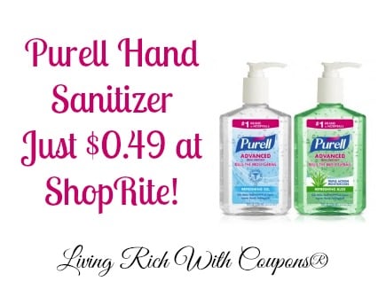 Purell Hand Sanitizer Just $0.49 at ShopRite!Living Rich