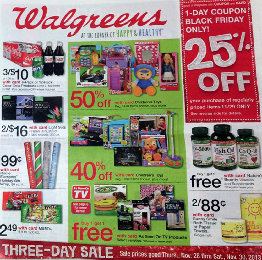 Walgreens Black Friday Ad 2013 - Black Friday 2013 - Ads 2013 -Living Rich With Coupons®