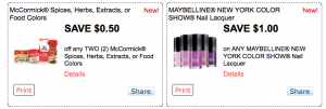 Printable Coupons from Red Plum – McCormick, Advil, Maybelline &amp; more ...