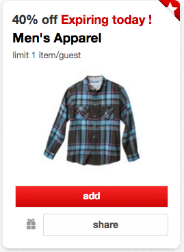 40% Off Men’s Apparel Cartwheel Offer + ShopKick Offers – Today Only ...
