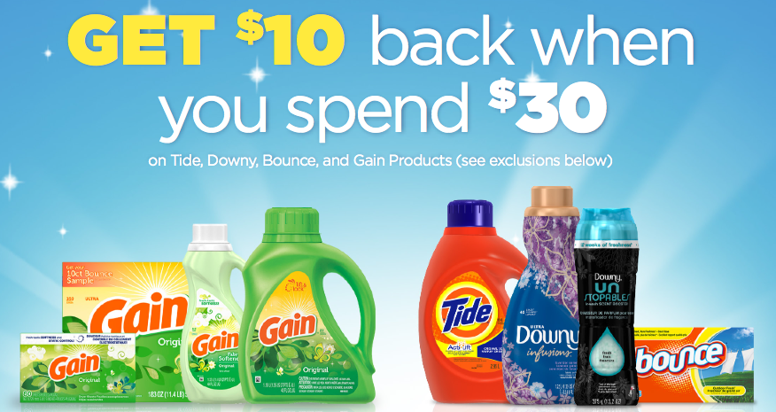 New P G Rebate Get 10 Back With 30 Purchase Living Rich With Coupons 