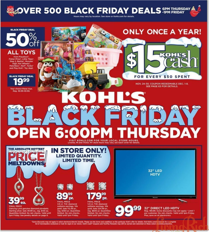 Kohls Black Friday Ad 2014, Kohls Black Friday Deals, Kohls Black Friday HoursLiving Rich With ...
