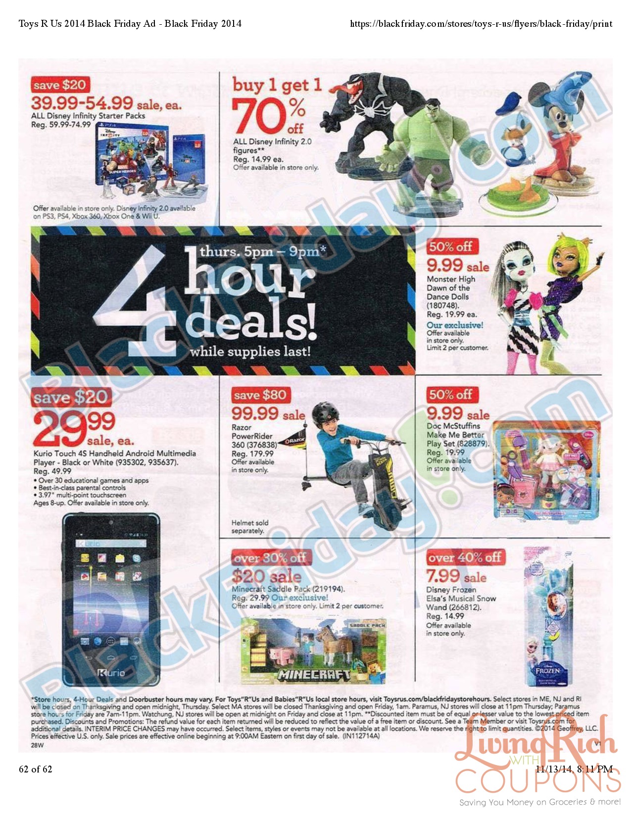 Toys R Us Black Friday Ad 2014 | Living Rich With Coupons® - Will Toys R Us Black Friday Deals Be Online