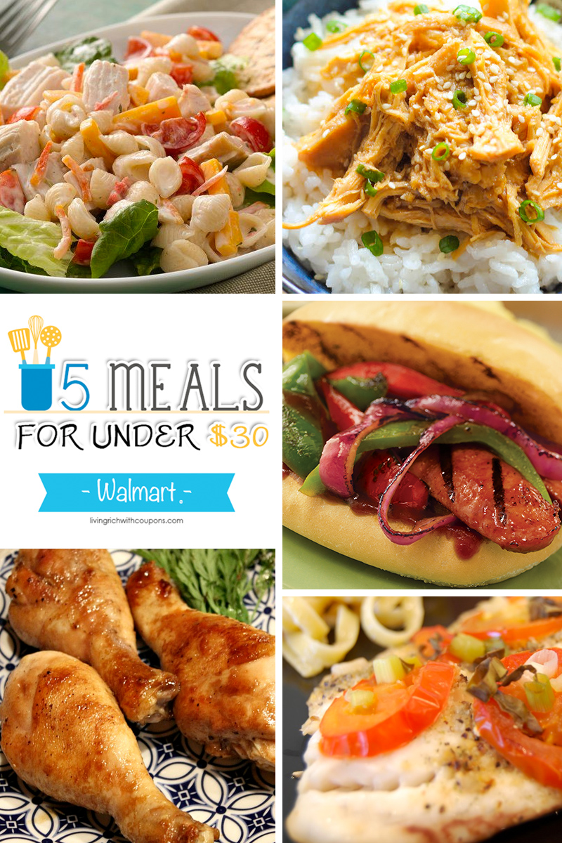 5 Meals for Under $30 at Walmart – Week ending 7/25/15 | Living Rich ...