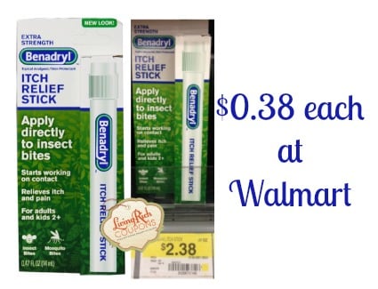 Benadryl Itch Relief Stick Only $0.38 at Walmart! | Living Rich With ...