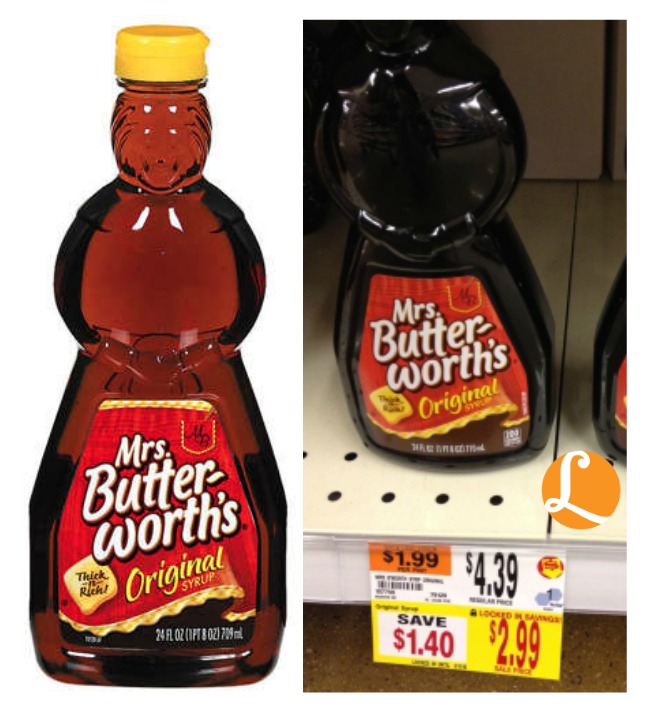 Mrs. Butterworth's Syrup Over 65% Off at Big Y! 