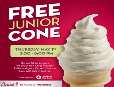 Carvel Ice Cream: Free Cone {Today from 3pm – 8pm} | Living Rich With ...