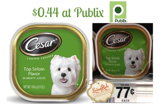 Cesar Dog Food Entrées Only $0.44 at Publix! | Living Rich With Coupons®