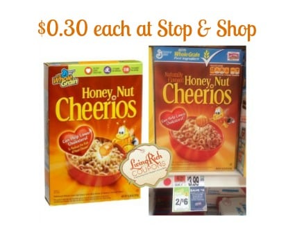Honey Nut Cheerios Only $0.30 at Stop & Shop! | Living Rich With Coupons®