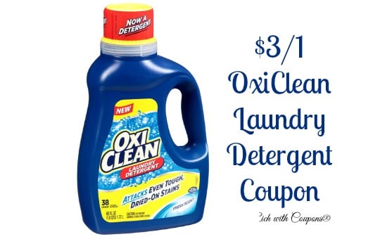 New $3/1 OxiClean Laundry Detergent Coupon – Only $0.05 Per Load at ...