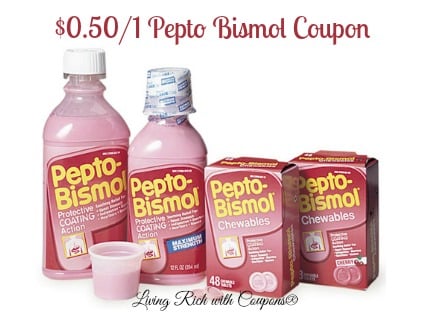 New $0.50/1 Pepto-Bismol Coupon + Target Gift Card Deal | Living Rich ...