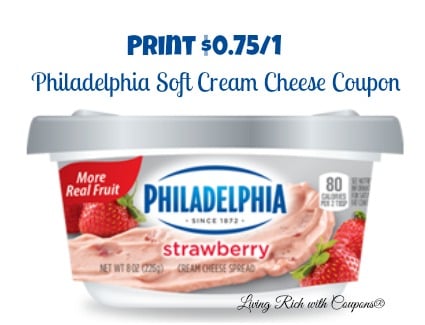 New $0.75/1 Philadelphia Soft Cream Cheese Spread Coupon – Only $0.99 ...
