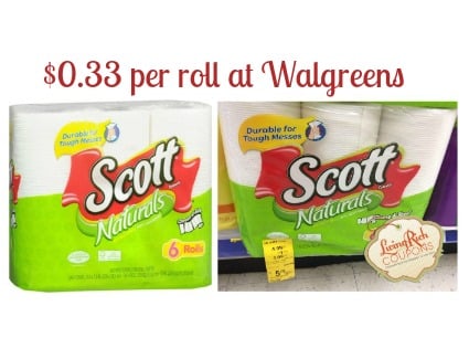 Scott Naturals Paper Towels Just $0.33 Per Roll at Walgreens! | Living ...