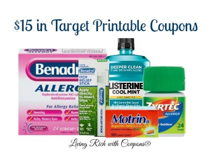 Hot! Over $15 in New Target Coupons – FREE Benadryl Anti-Itch Sticks ...