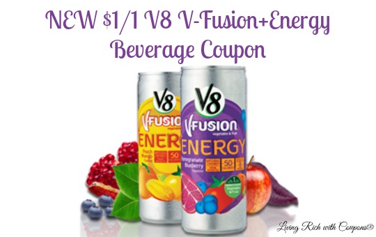 New 1/1 V8 VFusion+Energy Beverage Coupon Just 0.50 Per Drink at